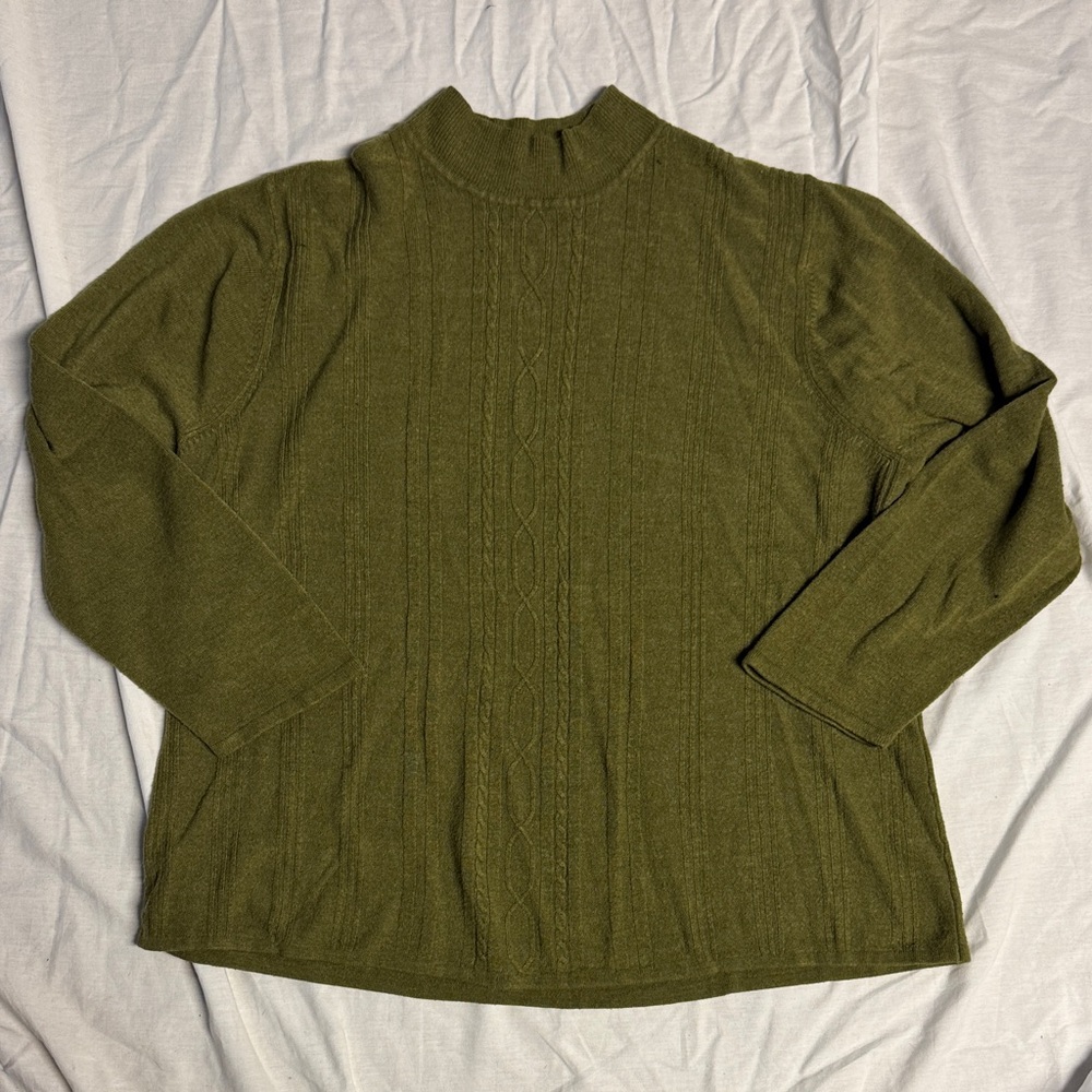 Requirements Olive Turtleneck Sweater